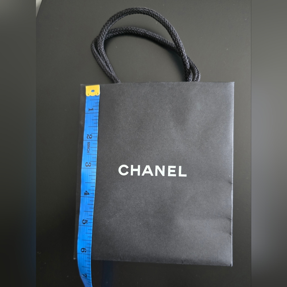 Chanel Black Luxury Shopping Bag with Signature Logo